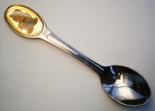 SZ297) Tetley tea Folk souvenir vintage collectors spoon