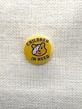 Pudsey bear badge pin button - badge,,