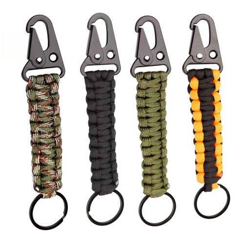 Paracord carabiner keychain - carabiner,