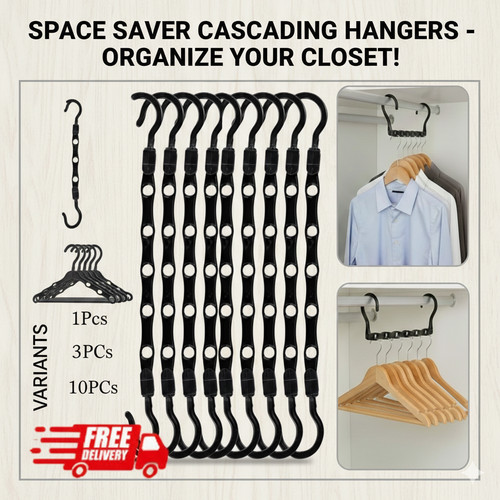 10x space saving hangers - space, multi