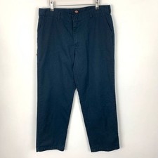 Dickies Trousers Mens 36x30 W36 L29 Blue Retro Skater Work Wear Pants