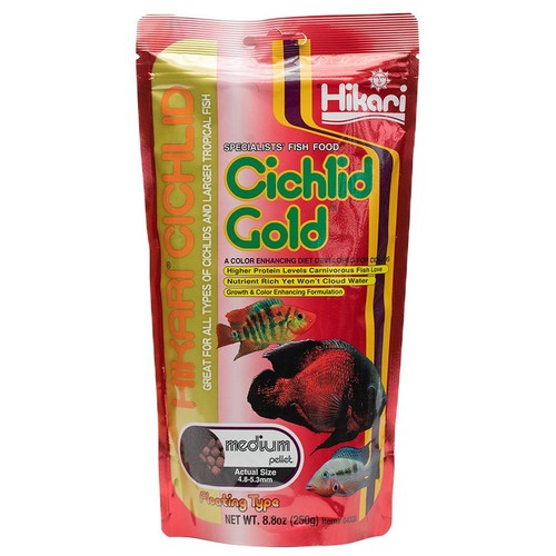 Hikari cichlid gold fish - gold, food