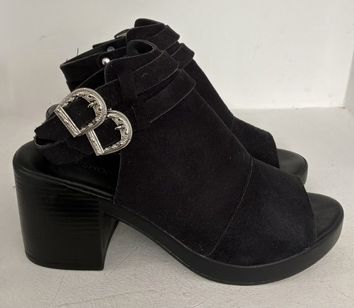 Topshop suade peep toe - toe, western