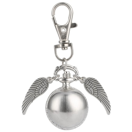 Mini silver ball pocket watch - ball,
