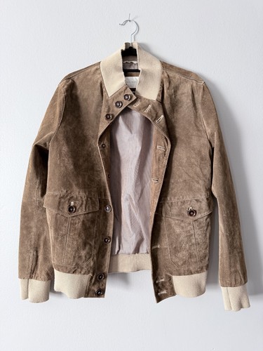Zara men brown suede jacket - zara,