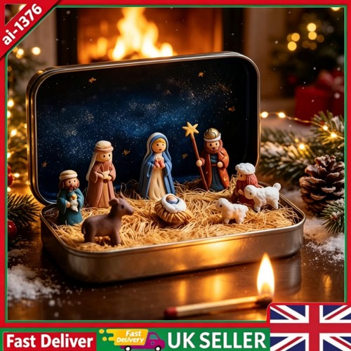 Mini christmas nativity - nativity, set