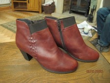 New - mahogany coloured ankle