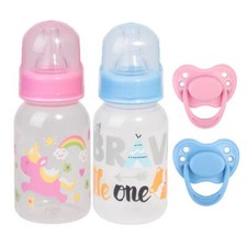 Pink Blue Feeding Bottle