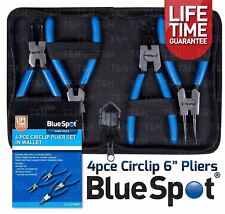 4 PC 6" Circlip Pliers Internal External Bent Nose Straight Tip Snap Ring Pliers
