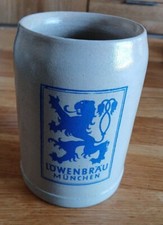 Vintage Lowenbrau Lager Munchen Munich 0.4 L Stoneware Bier Beer Stein Mug