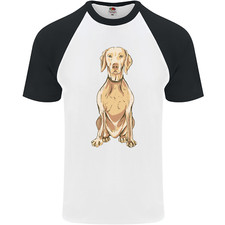 A Hungarian Vizsla Posing Dog Mens S/S Baseball T-Shirt