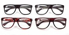 TN09 Stylish Retro Big Frame Fashion Reading Glasses 4 Colours +1.0+1.5+2.0+2.5