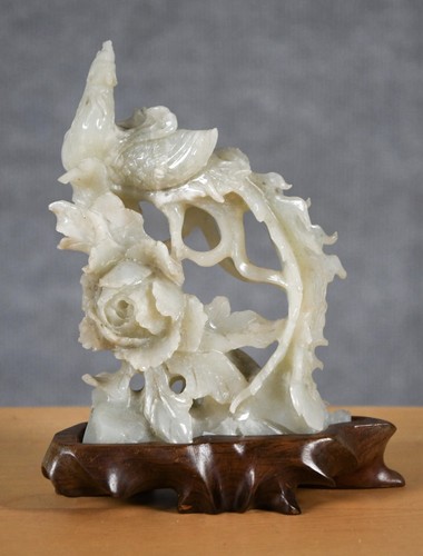 Vintage chinese carved jade - carved,