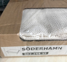 Ikea Soderhamn Isefall Natural Footstool COVER Cream/Beige NEW/SEALED