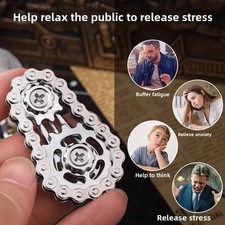 Metal Bike-Chain Gear Fidget