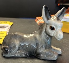 Vintage ceramic donkey figurine
