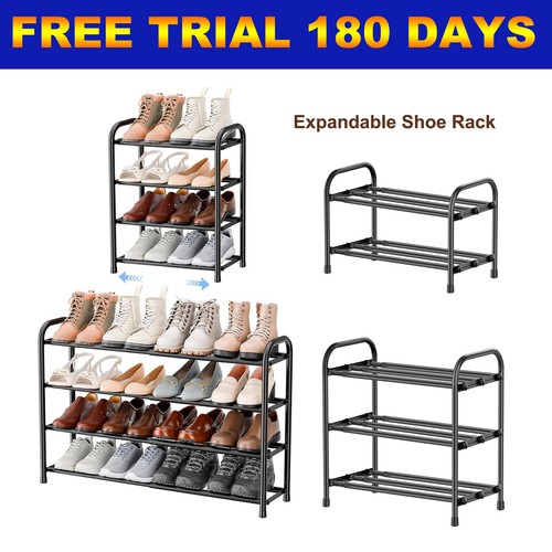 Extendable metal shoe rack - extendable,