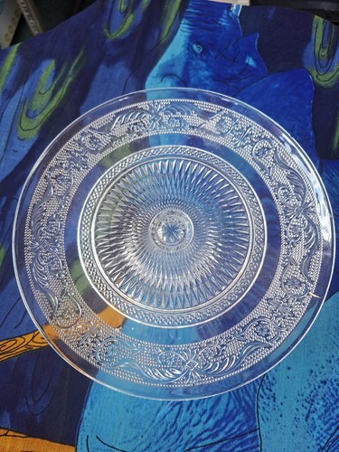 Glass cake stand 20cm - glass, clear