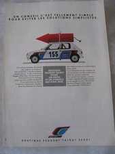 PEUGEOT TALBOT SPORT FRENCH LANGUAGE 1990 ADVERT A4 FILE 54