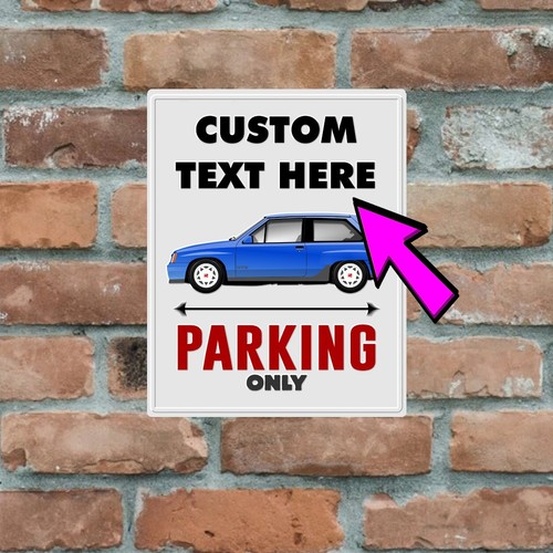 Custom text man - man, metal