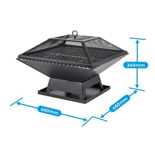 Square fire pit - pit, bbq