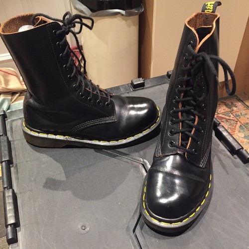 Martens 1490 black - dr, leather