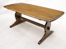 Ercol Elm Dining Table Plank Top Retro Golden Dawn Finish FREE UK Delivery*