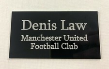 Denis Law 130x70mm Engraved