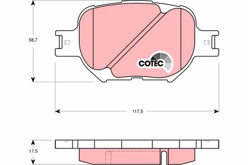 Eicher 101820211 brake pad set - 101820211,