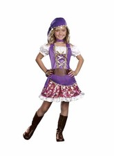 GYPSY PRINCESS FORTUNE TELLER CHILD HALLOWEEN COSTUME GIRLS SIZE LARGE 10-12