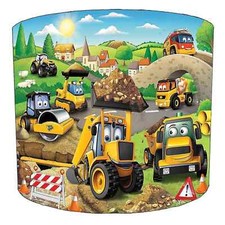 JCB Trucks Diggers Wallpaper Lampshades Matches JCB Wall Murals JCB Toys & Games