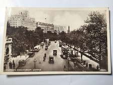 Postcard  Victoria  Embankment London  Real Photograph Beagles Posted 1938