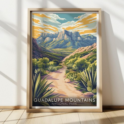 Guadalupe mountains poster - mountains,