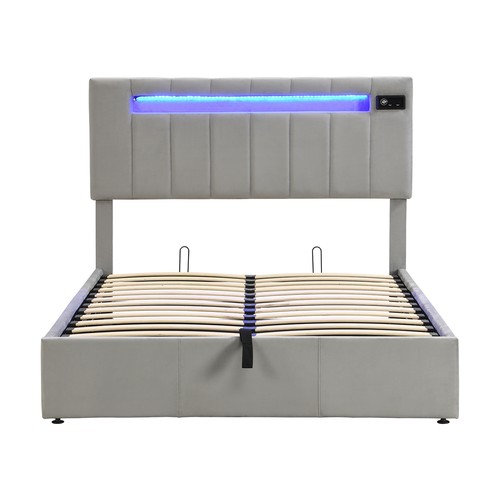 Upholstered bed 4ft6 double - bed,