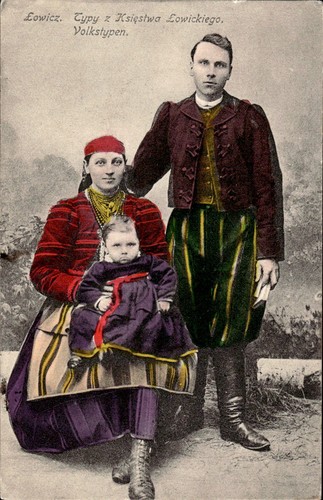 Poland lowicz folk - folk, costume