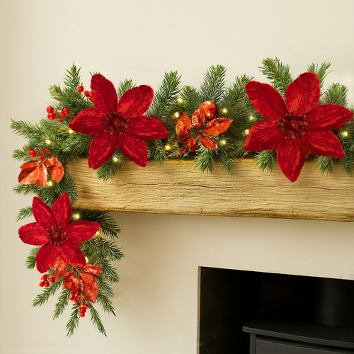 Christmas 9ft poinsettia - 9ft,