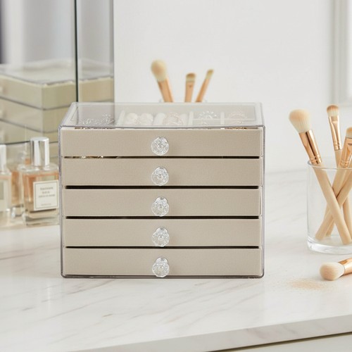 Drawers jewellery box velvet - 5,