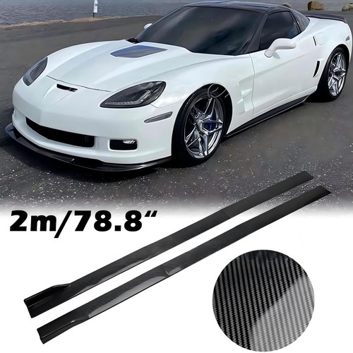 Carbon fiber side - carbon, skirts