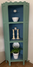 Solid oak corner display