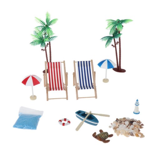 12pcs mini deck chair parasol - 12pcs,