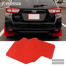 4pcs Red Mud Flap Splash Guards Mudguard Body Kit For Subaru Impreza WRX STI BRZ