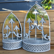 Metal Wall Planter With Trough