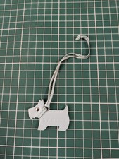 Radley Dog Tag Charm Baby Blue Turquoise 5cm 