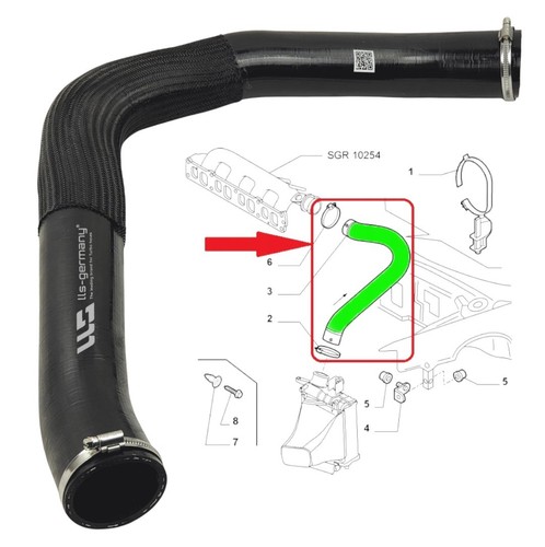 Intercooler hose for alfa - hose,