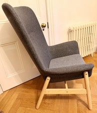 Ikea Vedbo high back armchair dark grey very good used condition