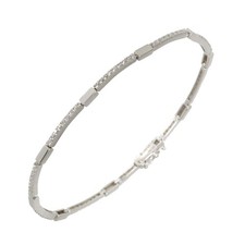 DE BEERS LINE Diamond 1.00ct Bracelet 18K White Gold 750 90301876