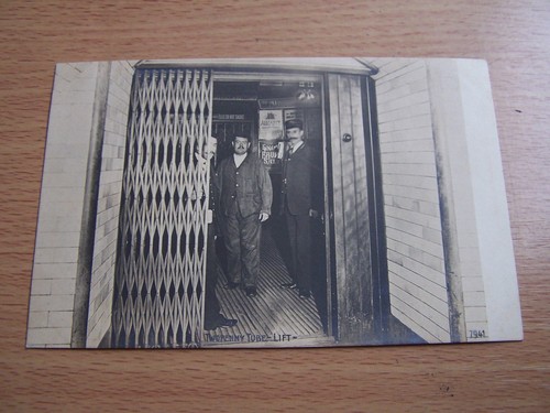 Tube train vintage postcard - tube,