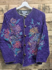 Indigo Moon Purple Embroidered