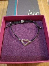 Hiho Silver 925 Heart Charm Bracelet 