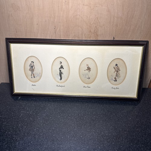 Vintage framed charles dickens - vintage,